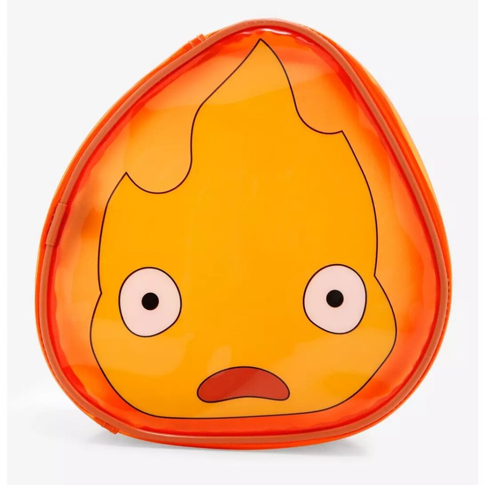 Studio Ghibli Howl's Moving Castle Calcifer Figural Cosmetic Bag - NWT